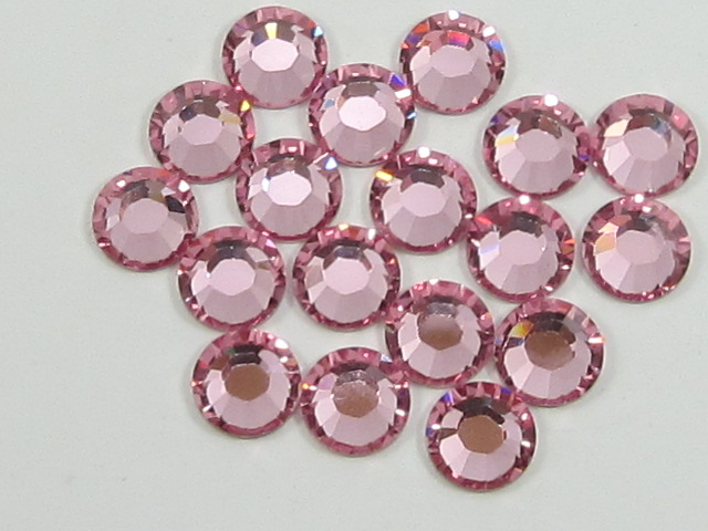 1 Gross 3ss LIGHT ROSE BRILLIANCE FLATBACK Rhinestones